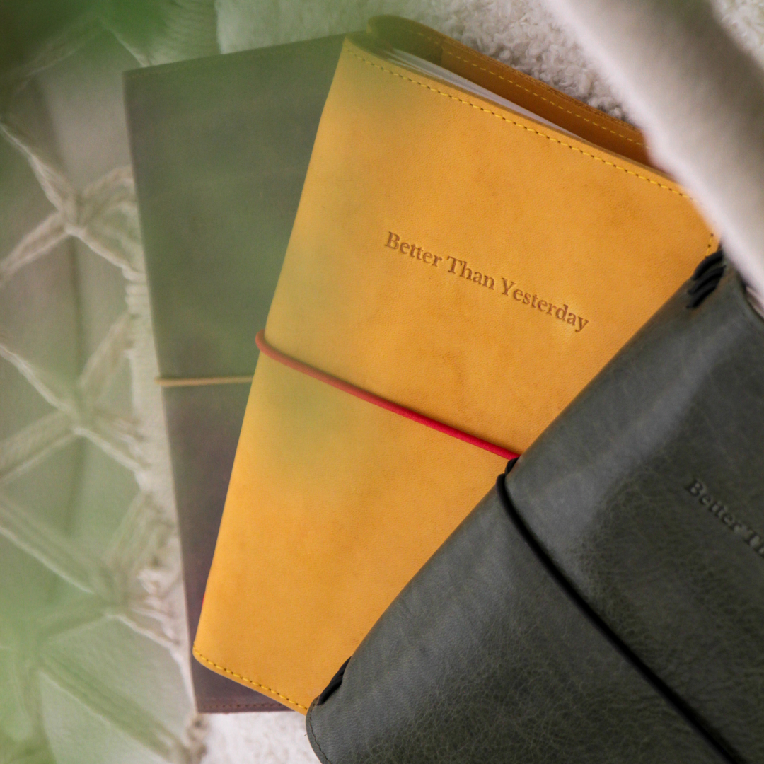 The Story Teller "Better Than Yesterday" Leather Journal