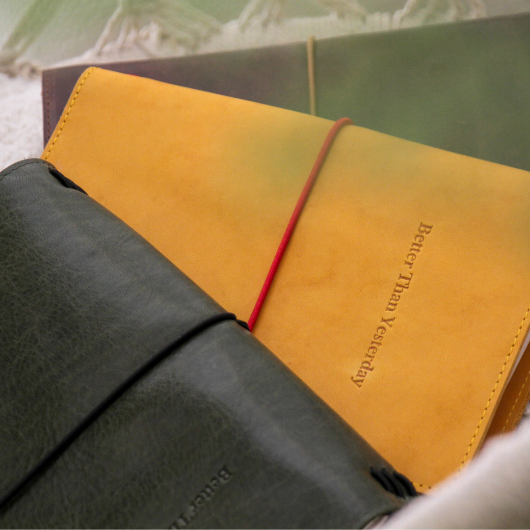 The Story Teller "Better Than Yesterday" Leather Journal