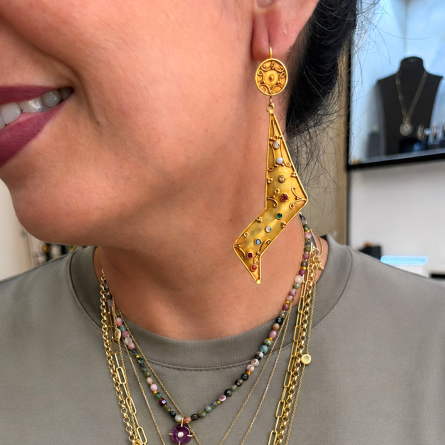 Navratna Vintage Earrings