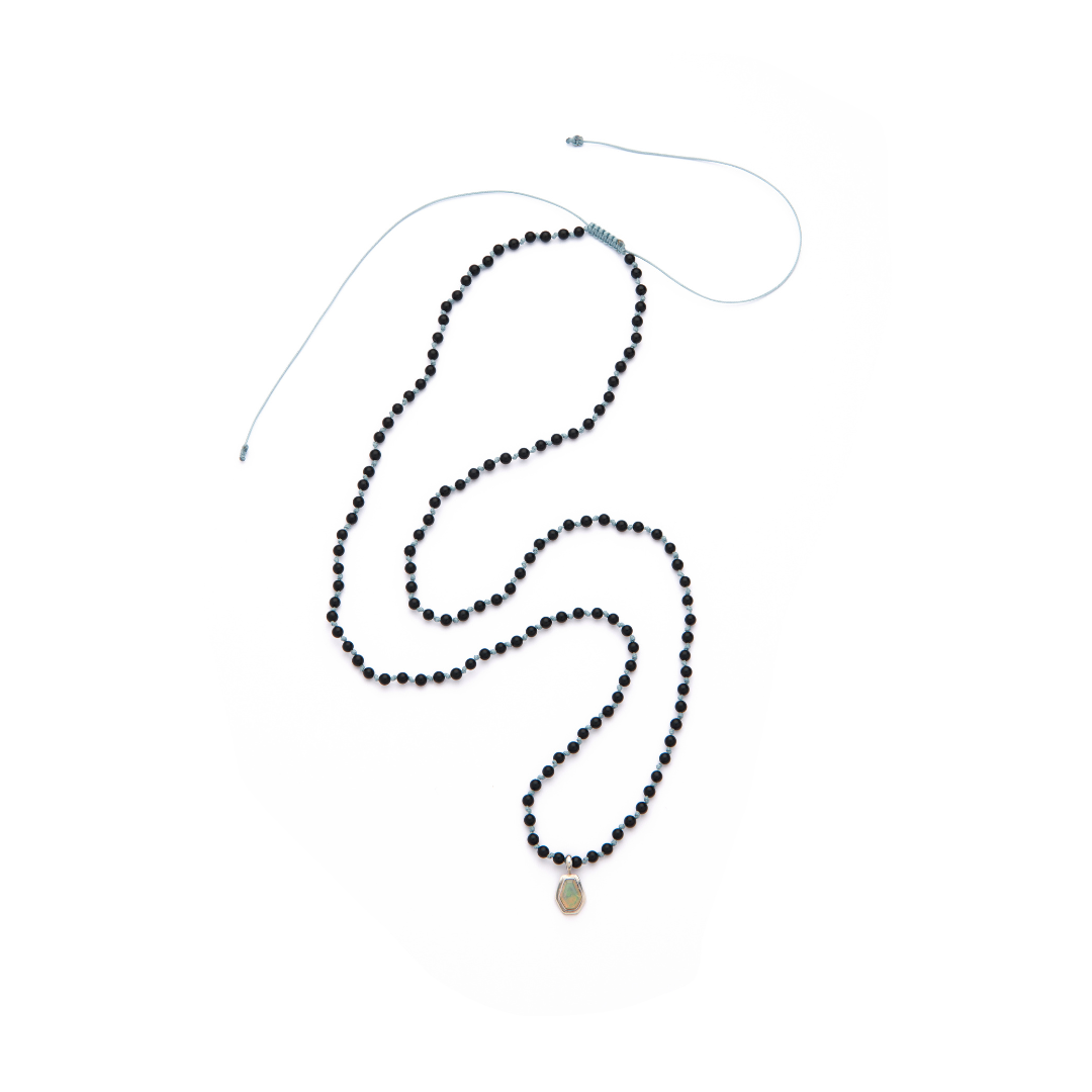 Hexagon of Serenity Beaded Necklace