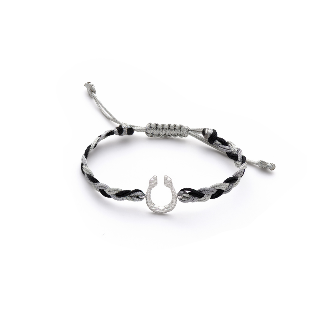 Harmony Guard Serpentine Bracelet - Black & Grey