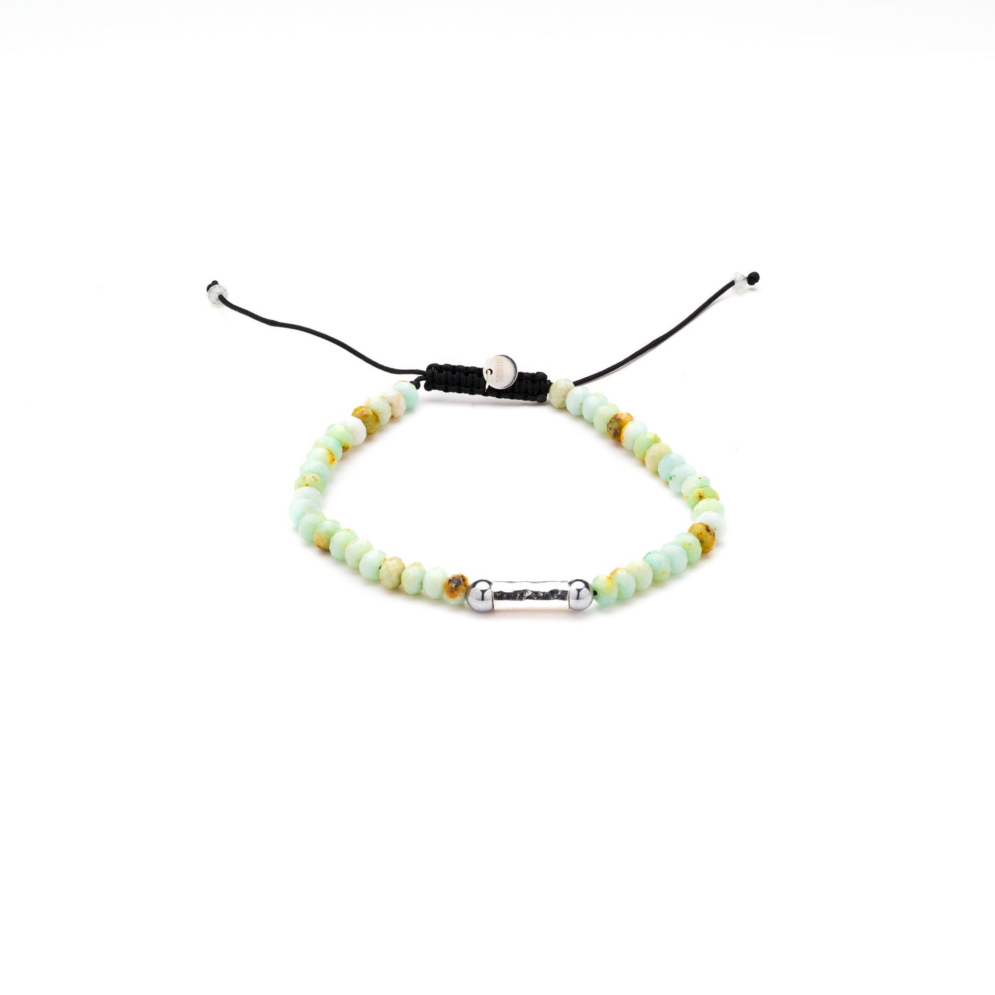 He's Fishing for Abundance Beaded Chrysoprase Bracelet