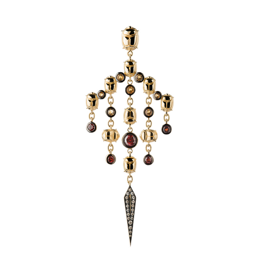 Scarab Eclipse Chandelier Solo Earring