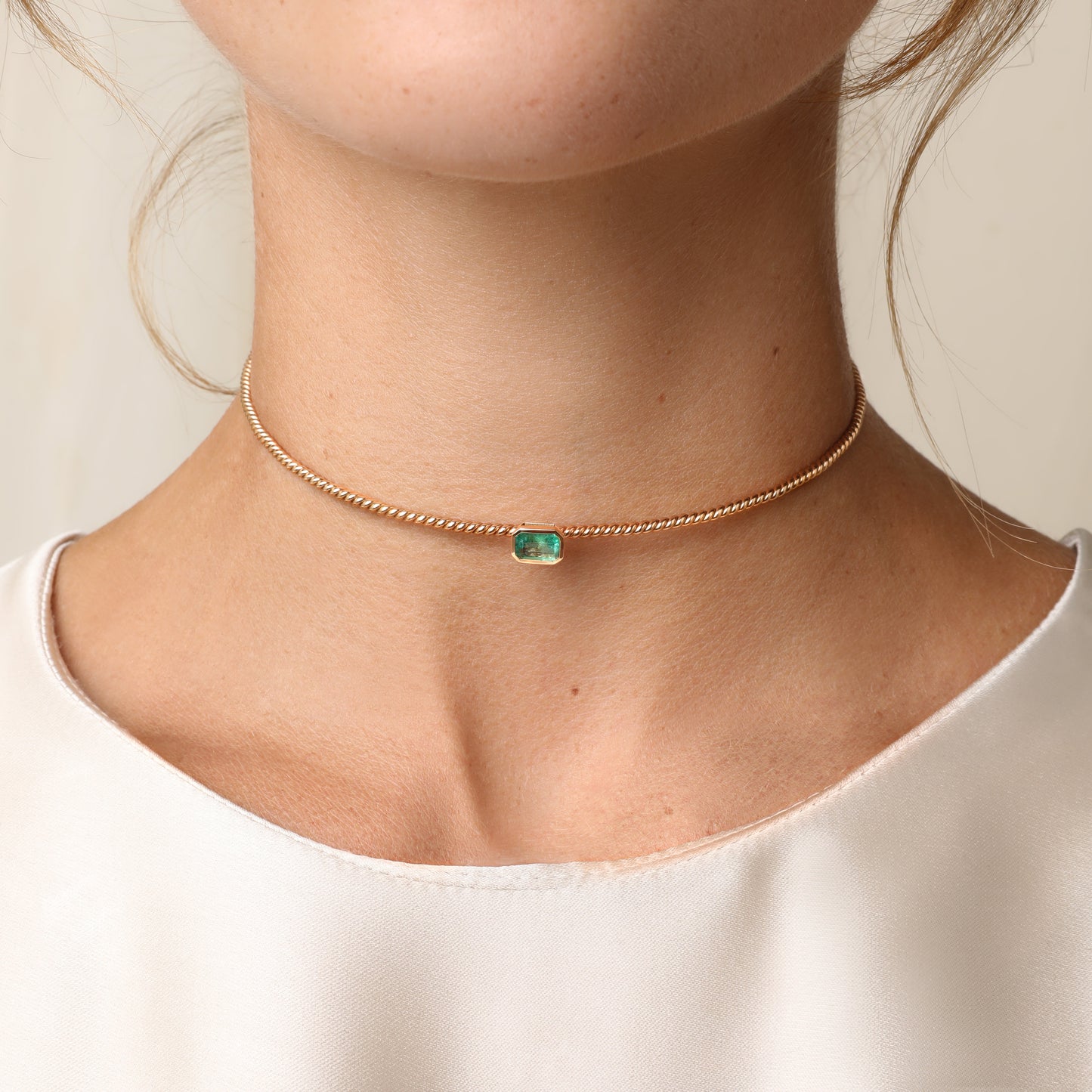 Turning Point Emerald Choker