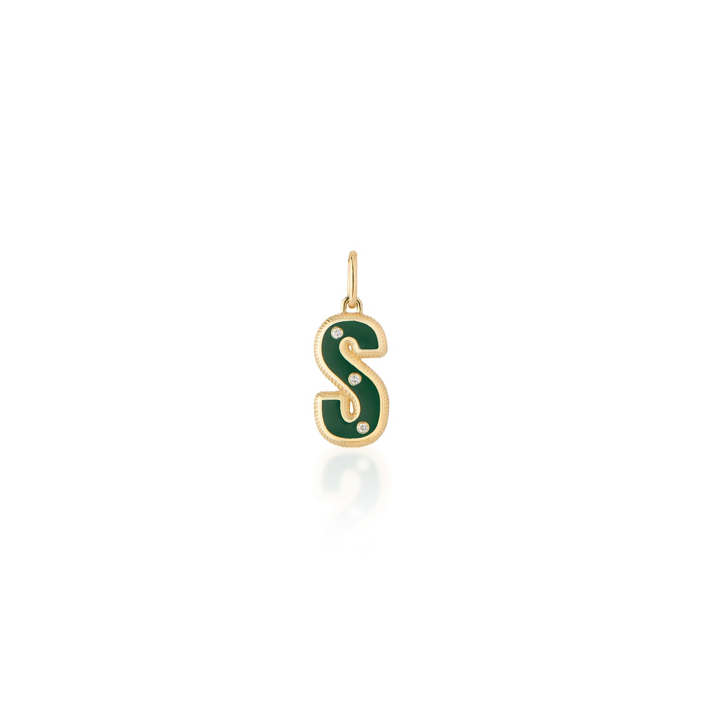 Initial Charm "S" Pendant