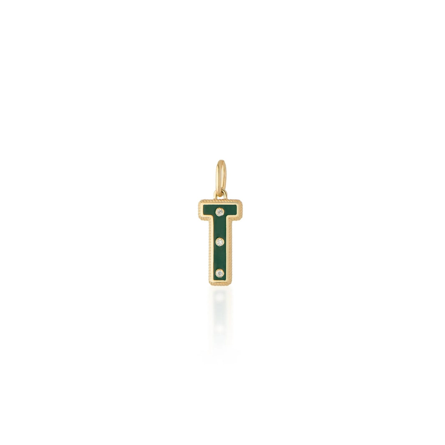 Initial Charm "T" Pendant