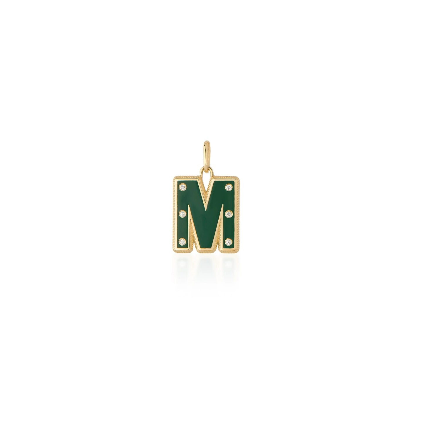 Initial Charm "M" Pendant