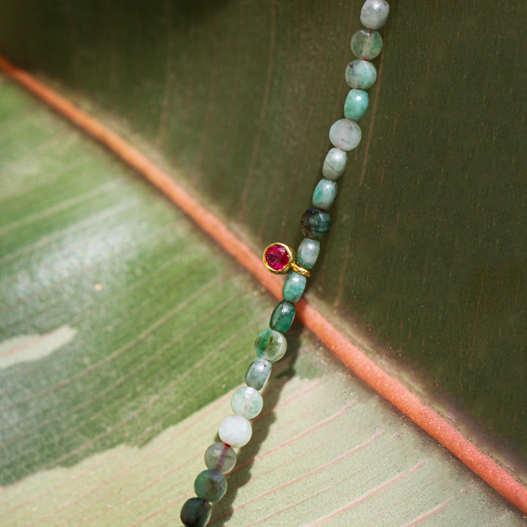 Hidden Bloom Beaded Necklace