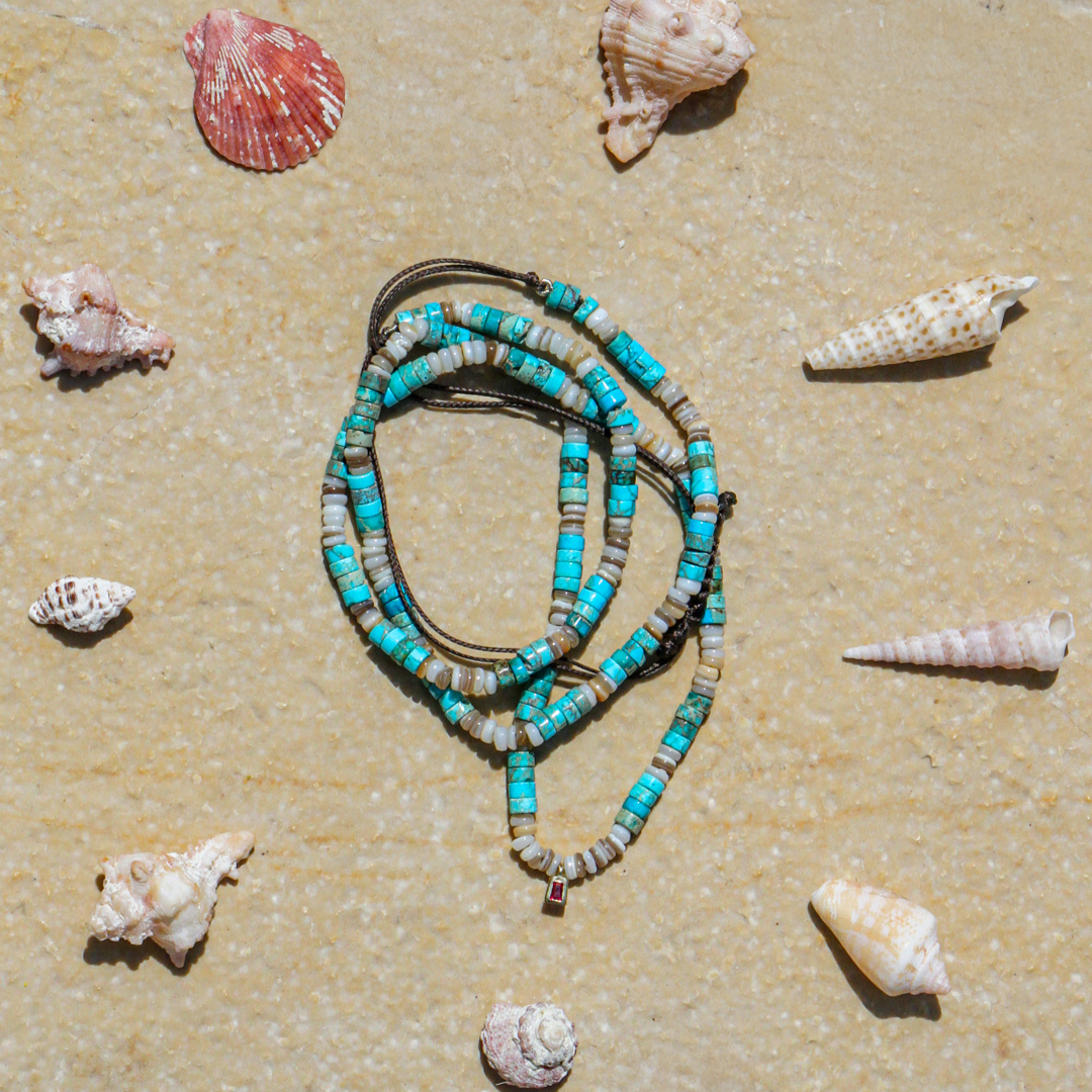 Mediterranean Shore Beaded Necklace