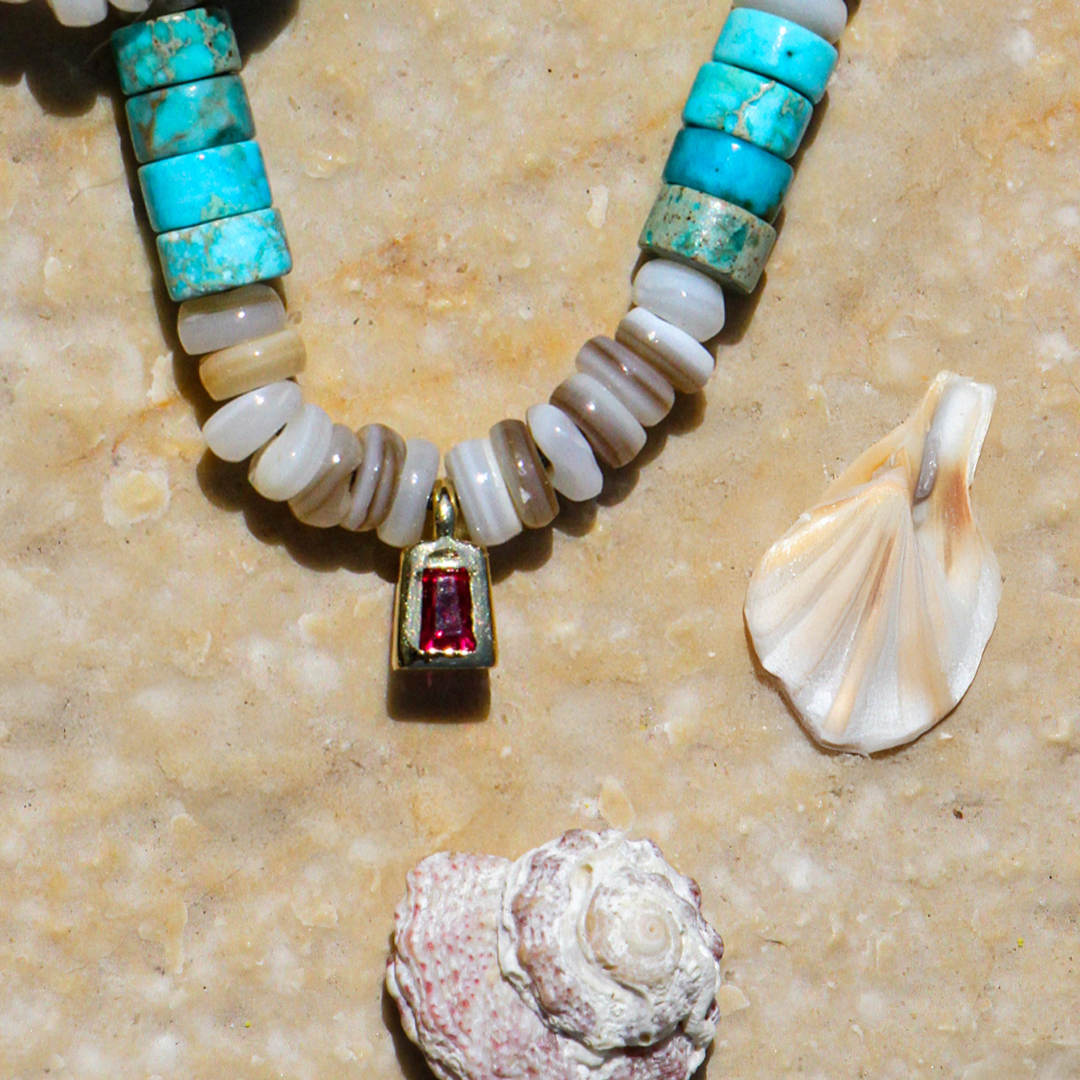 Mediterranean Shore Beaded Necklace
