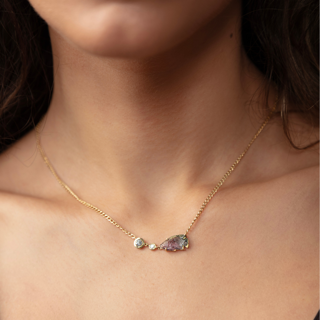 Fishing for Your True Self Necklace