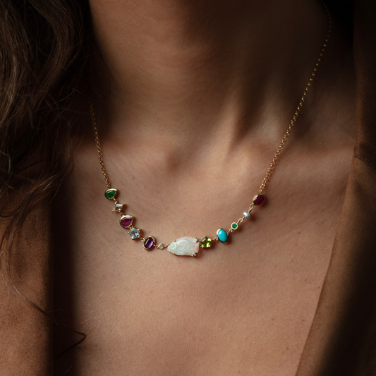 Fishing for a Year of Blessings Necklace