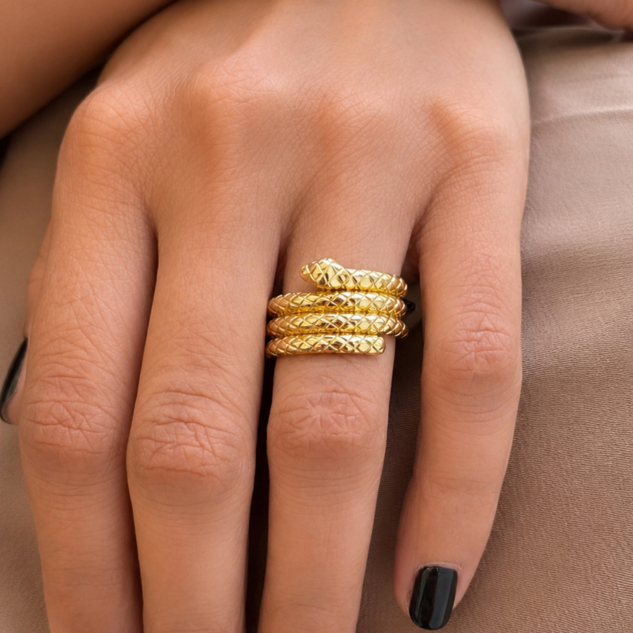 Serpentine Coil Ring