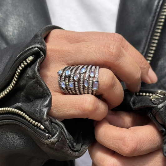 Binding Love Moonstone Ring