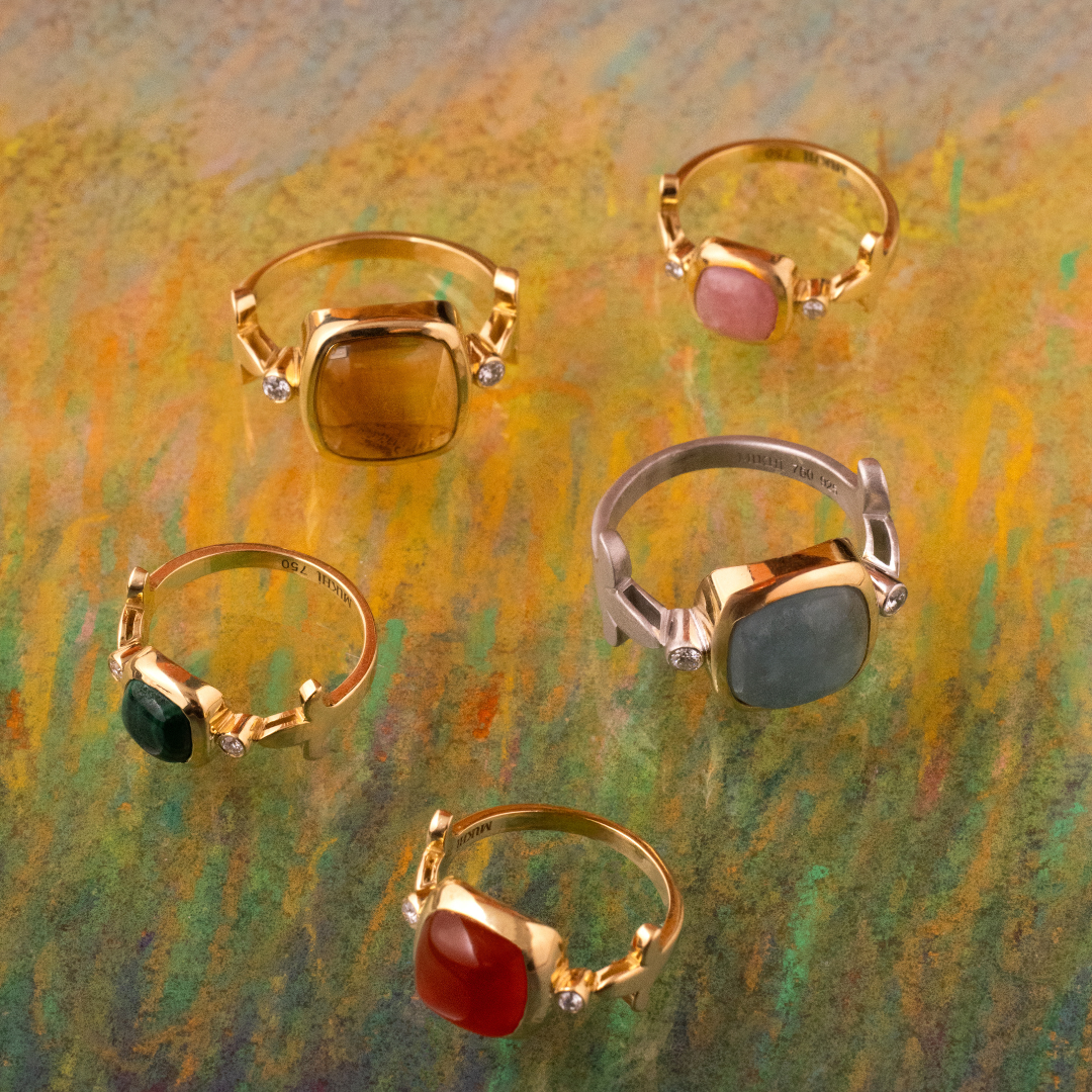 Fleur De Lys Aquamarine Tranquility Ring