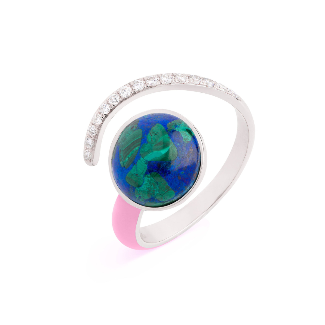 Wave of Life Ring - Pink