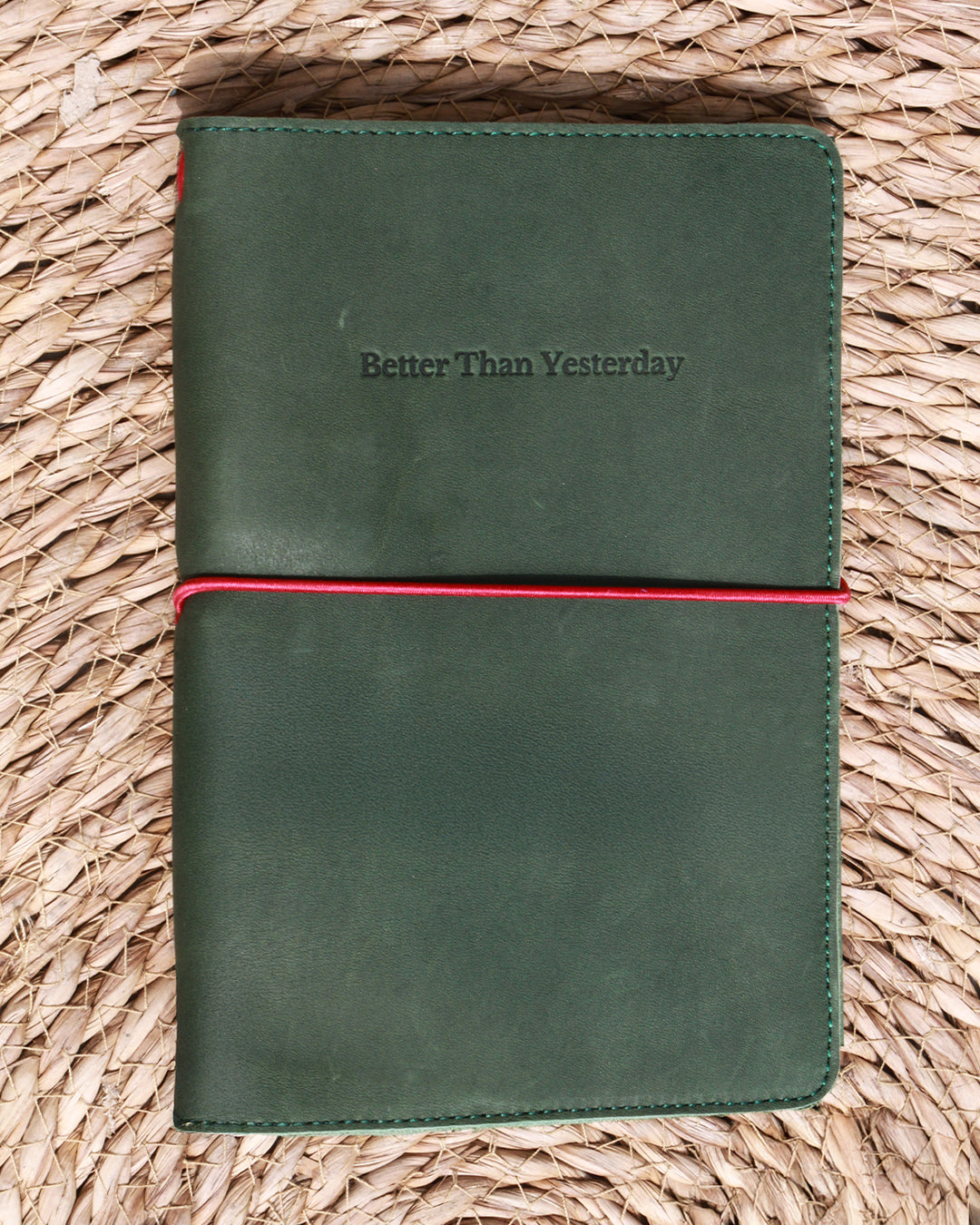 The Story Teller "Better Than Yesterday" Leather Journal