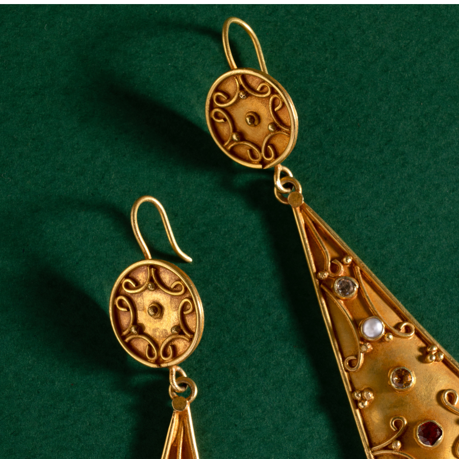 Navratna Vintage Earrings