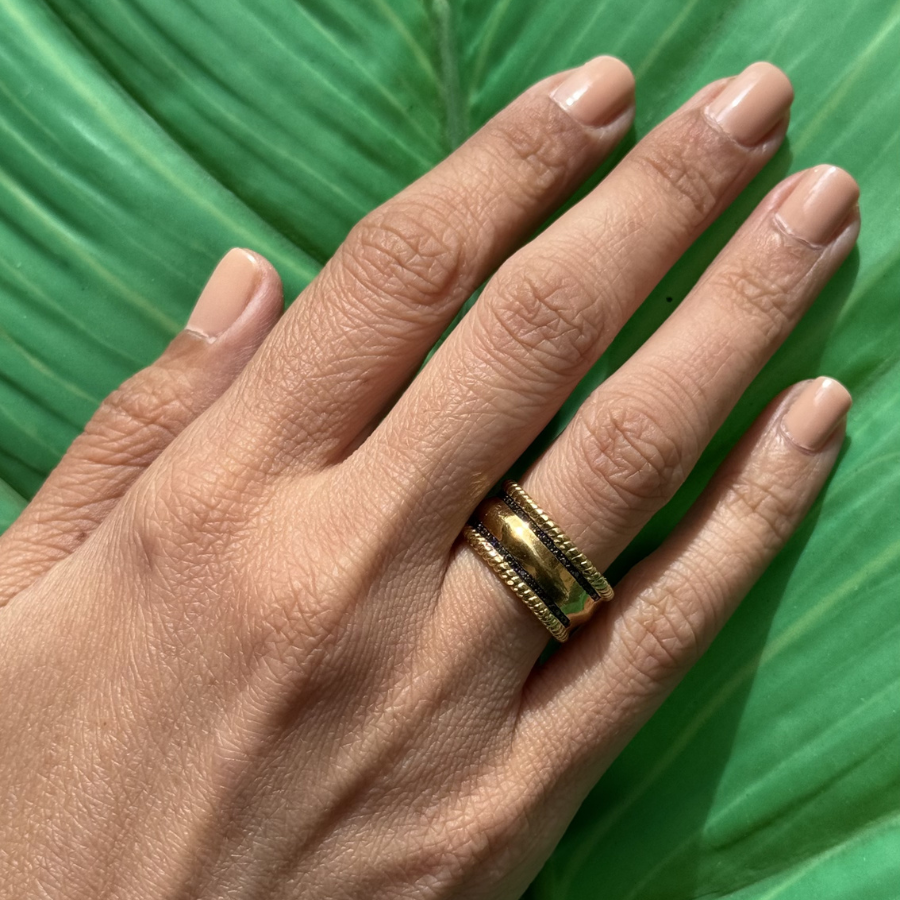 Black Diamond Stacked Edge Ring