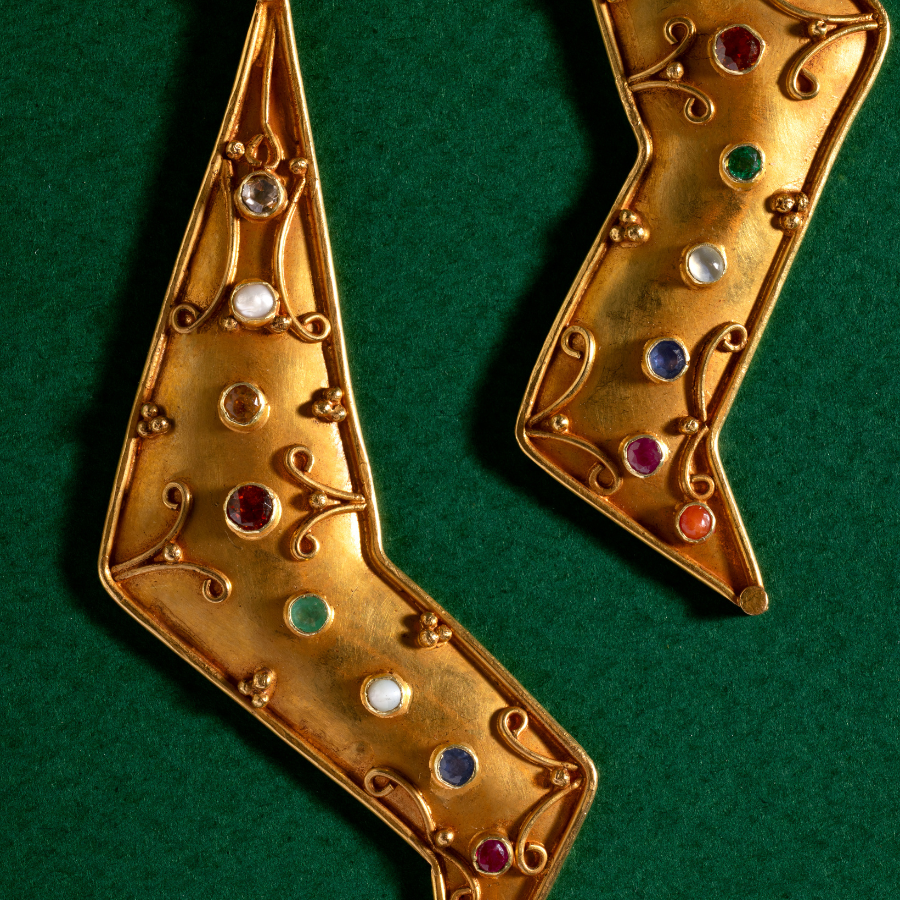 Navratna Vintage Earrings