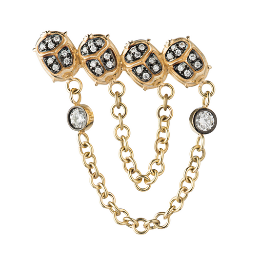 A Quartet of Scarabs Solo Earring