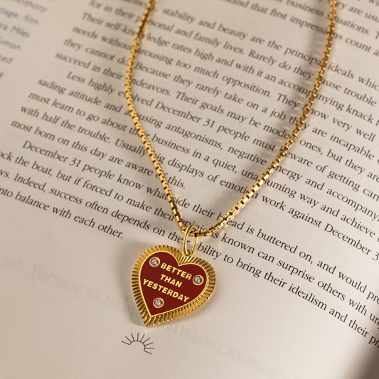 Better Than Yesterday Pendant - Red (No Chain)