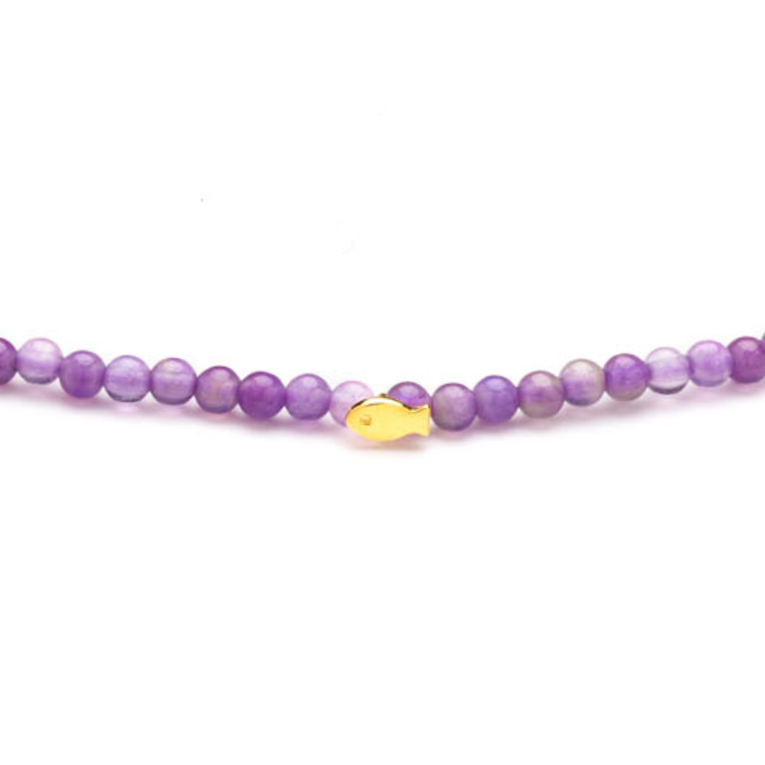 Fishing for Peace - Amethyst Bracelet