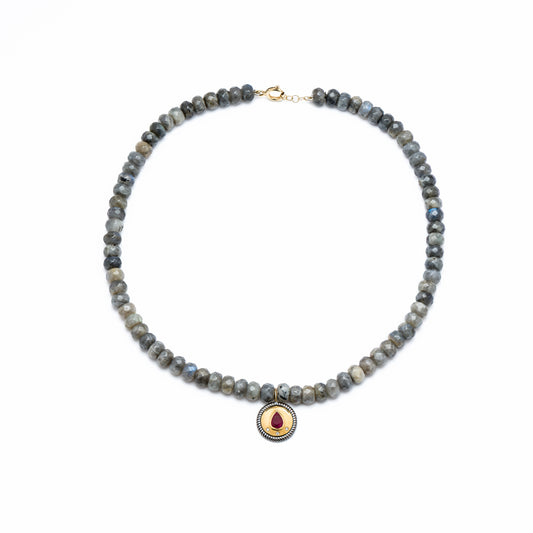 Beaded Guardian Shield Necklace