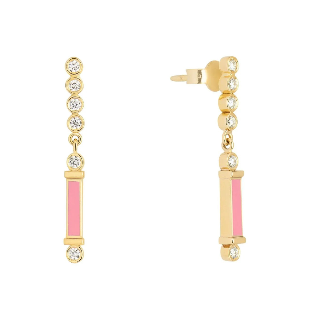 Bubblegum Flare Diamond Earrings