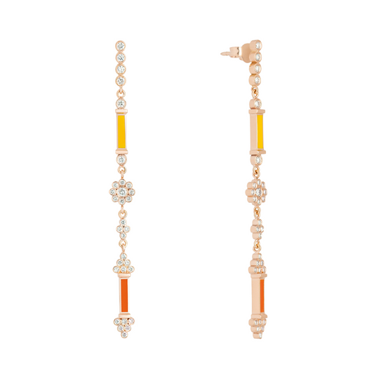 Foliage Flare Diamond Earrings