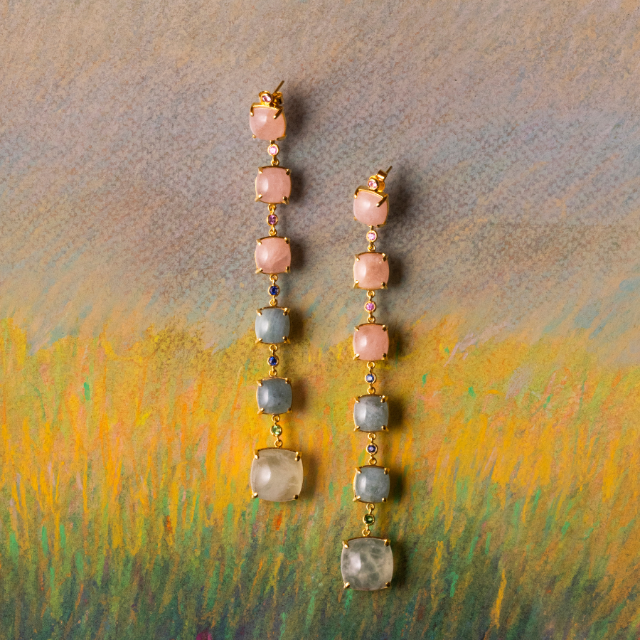 Pastel Sky Shoulder Duster Earrings