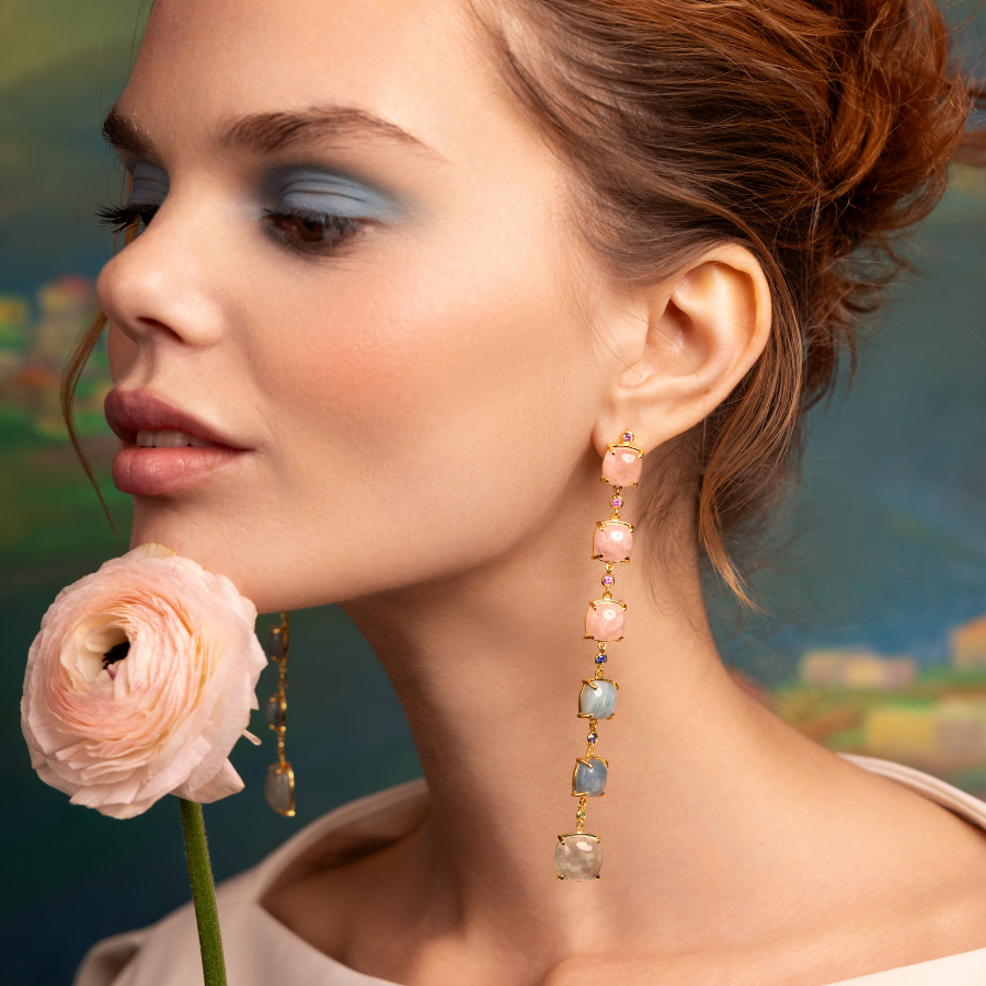 Pastel Sky Shoulder Duster Earrings