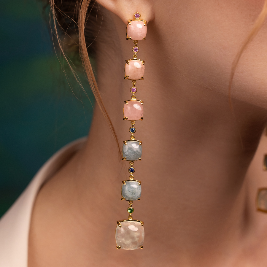 Pastel Sky Shoulder Duster Earrings
