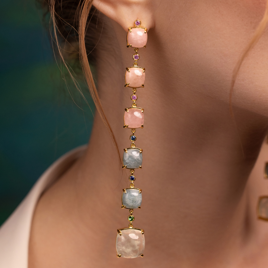 Pastel Sky Shoulder Duster Earrings