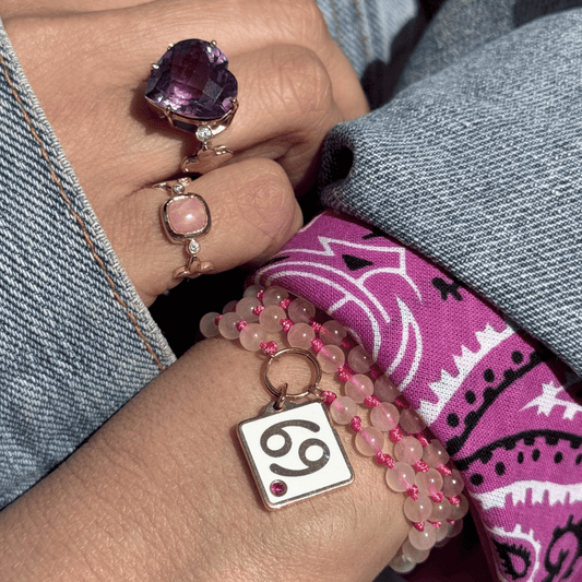 Beaded Sweet Treat Cancer Necklace