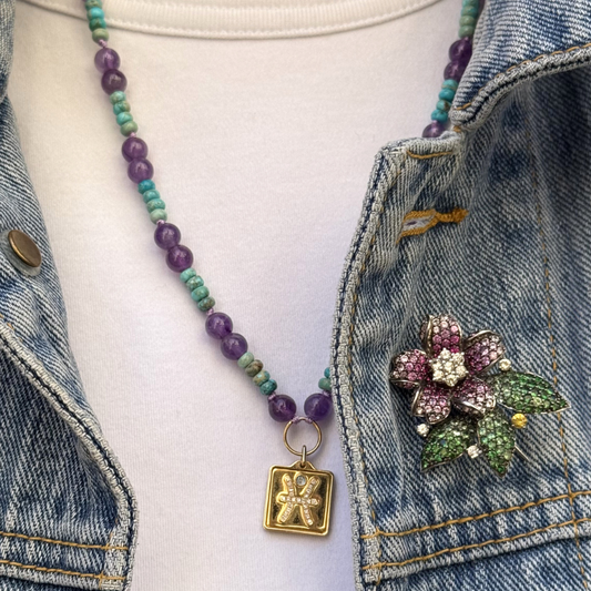 Beaded Protection Pisces Necklace