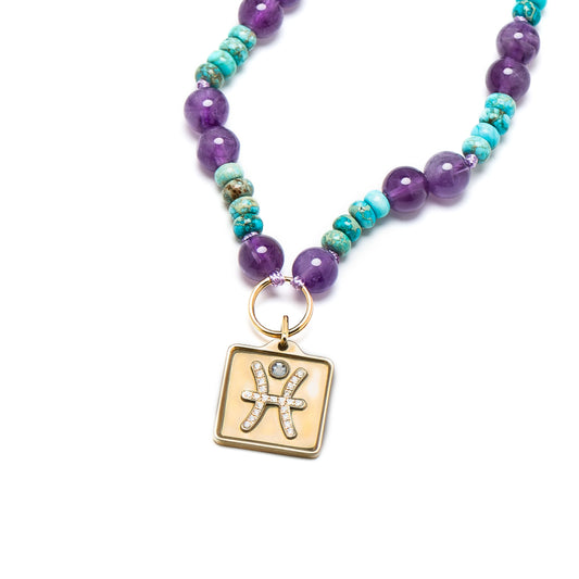 Beaded Protection Pisces Necklace