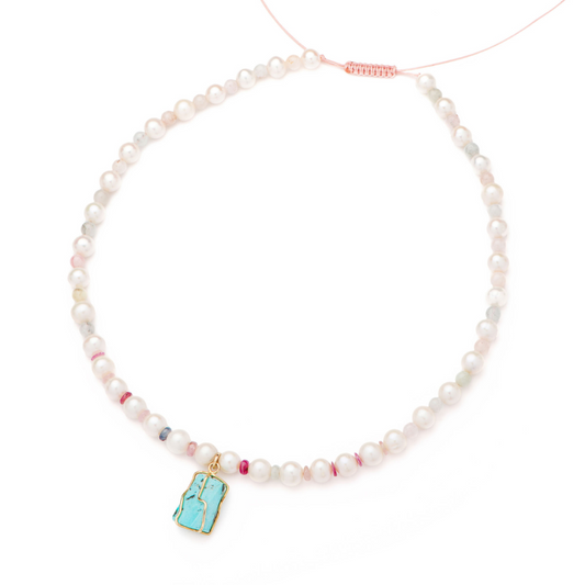 Pearls of Wisdom Rainbow Necklace
