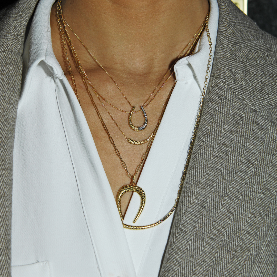 Two-Tone Harmony Guard Necklace - Medium