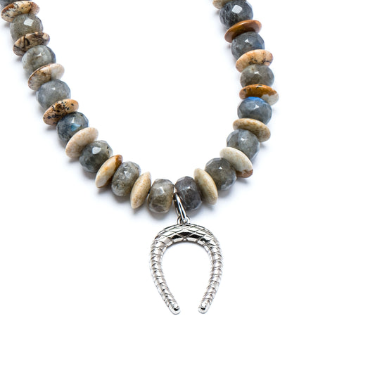 Harmony Guard Beaded Labradorite Necklace