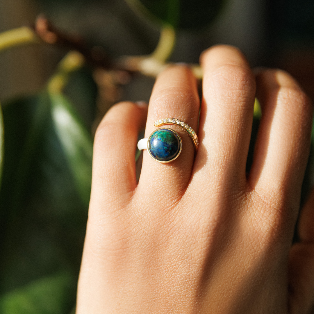 Wave of Life Ring - Turquoise