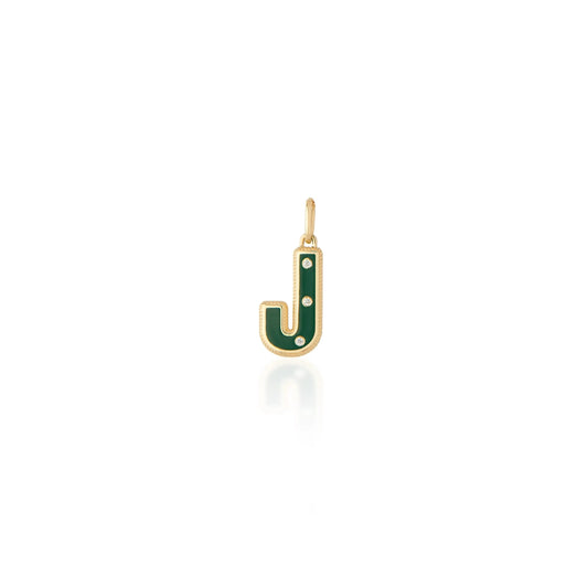 Initial Charm "J" Pendant
