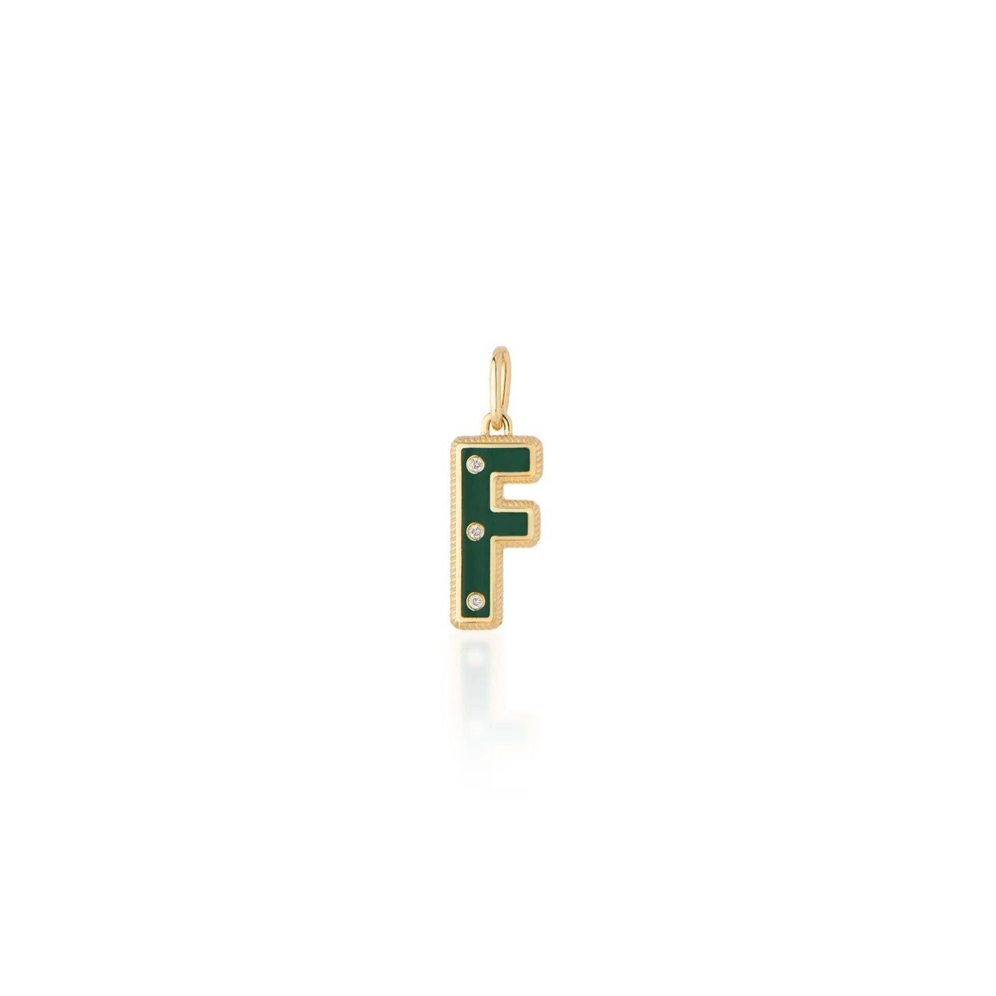 Initial Charm "F" Pendant