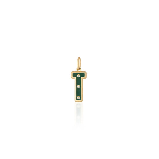 Initial Charm "T" Pendant