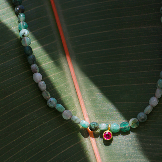 Hidden Bloom Beaded Necklace
