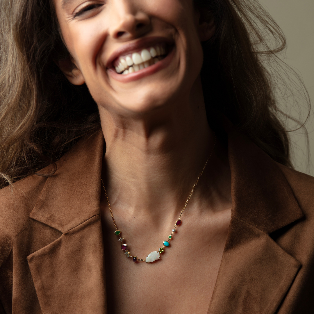 Fishing for a Year of Blessings Necklace