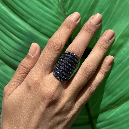 Binding Love Blue Sapphire Ring