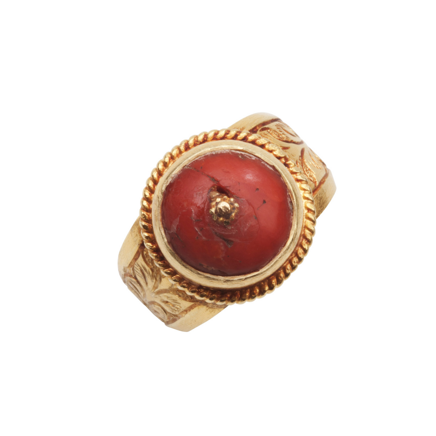 Surya Coral Vintage Ring