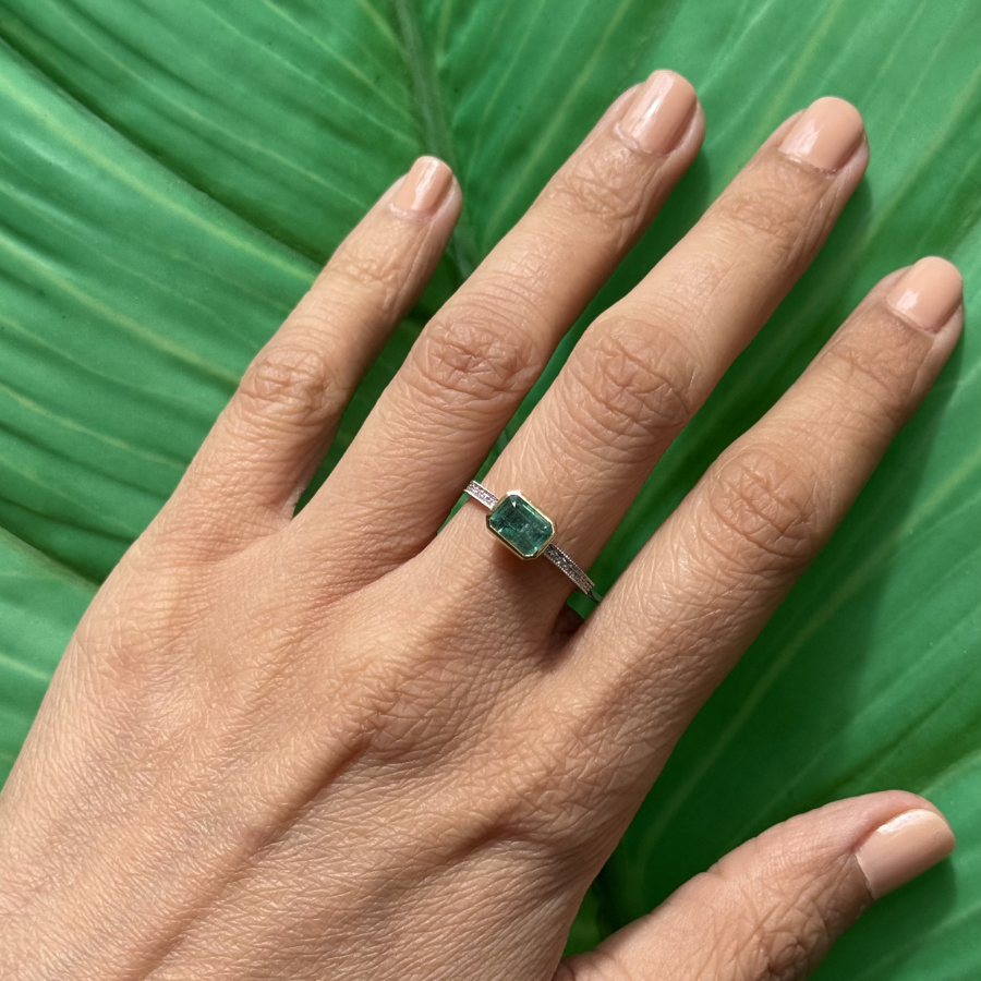 Just My Luck Emerald Ring