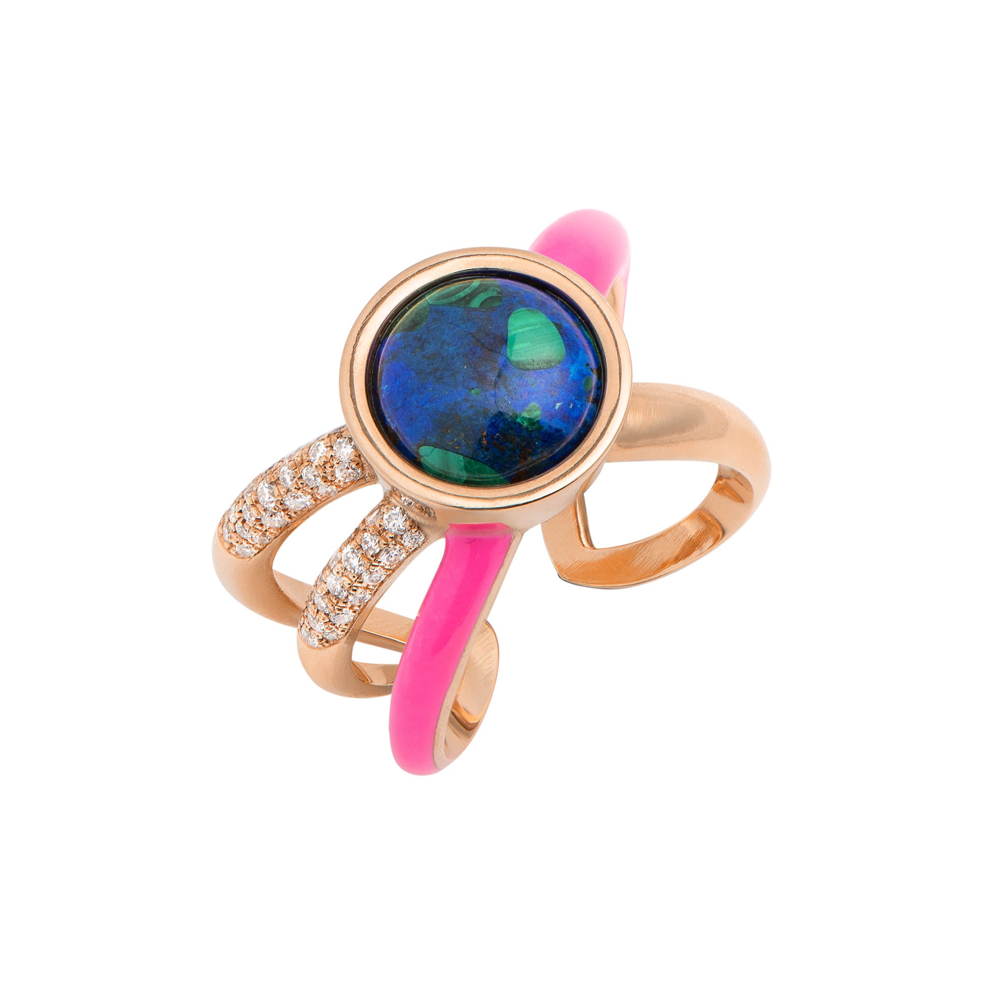 Asymmetric World Ring - Pink